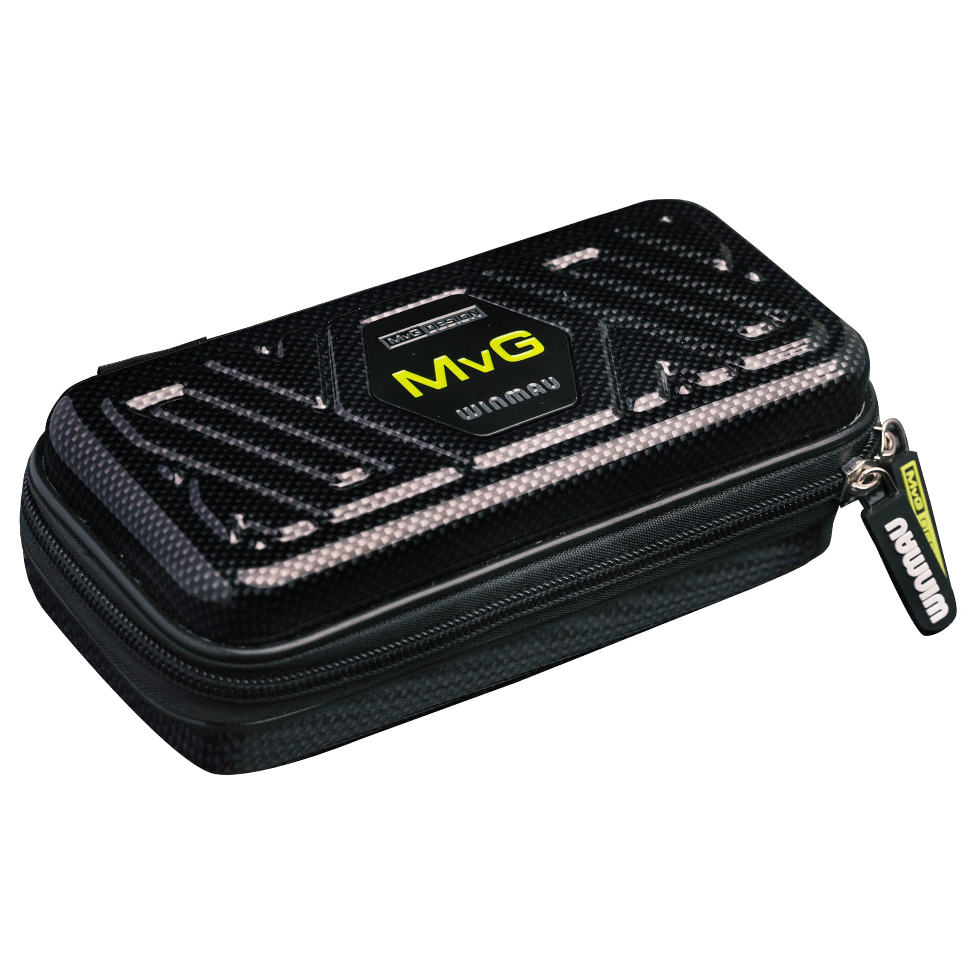 WINMAU Michael Van Gerwen MvG Armor G1 Darts Wallet - Black & Green Darts Case Holds Fully Assembled Darts and Accessories - Impact Proof, Ultra-Durable and Secure — image 1