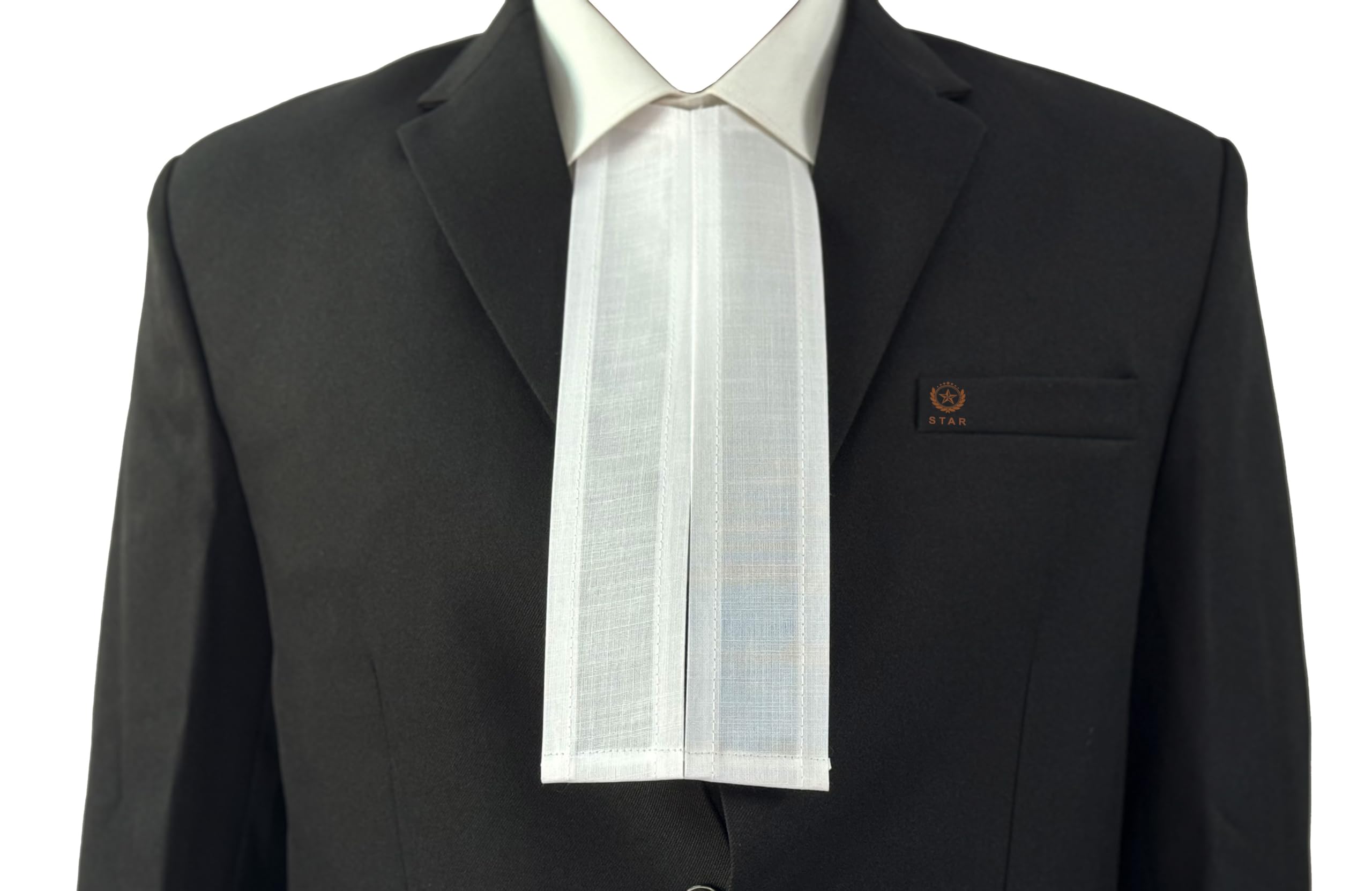 STAR BARRISTER BAND, COTTON SELF TIE, MEDIUM 10inch, 10 PACKETS, 30 pieces