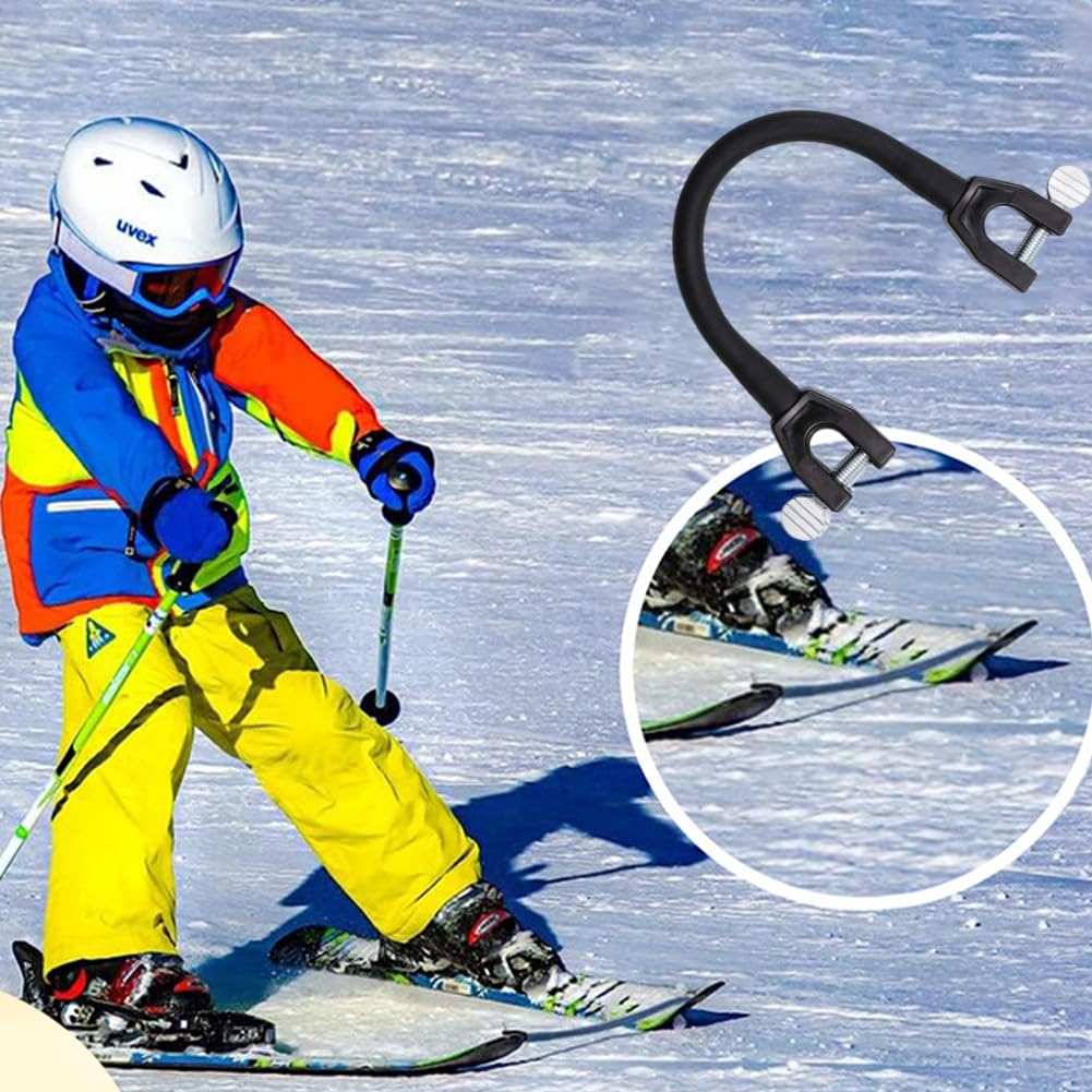 Connettore per Punta da Sci per Bambini Connettore Punta Sci Connettore per Punta da Sci Portatile Aiuto per L'Allenamento di Sci per Snowboard per Bambini, Principianti