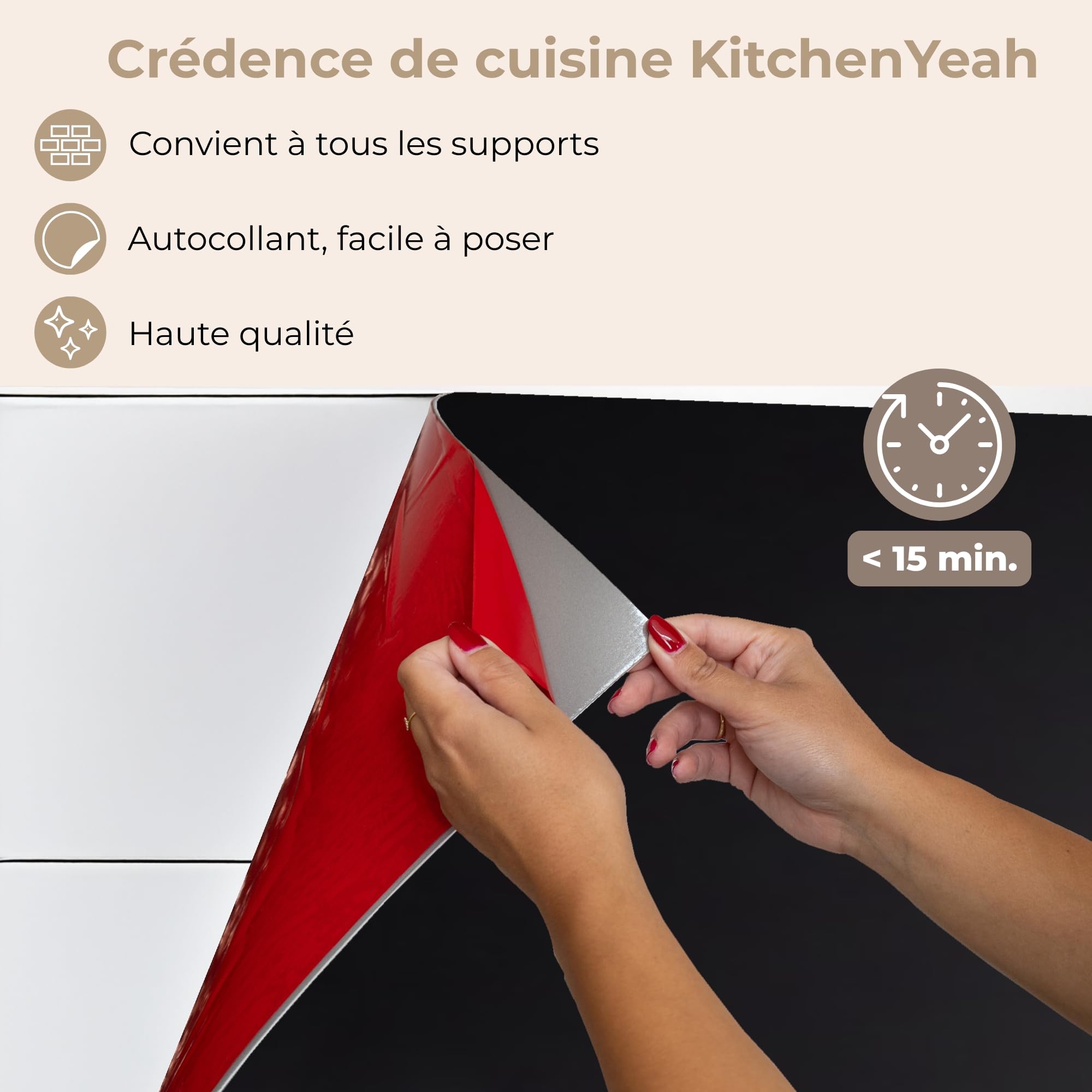 KitchenYeah© Crédence Adhésive Cuisine Résistant À La Chaleur Plaque