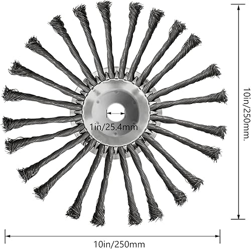 Miniatura 2 de Cabezal cortador de malezas de alambre de acero irrompible de 10 pulgadas, cuchilla ligera para recortadora de malas hierbas, cabezal de accesorios