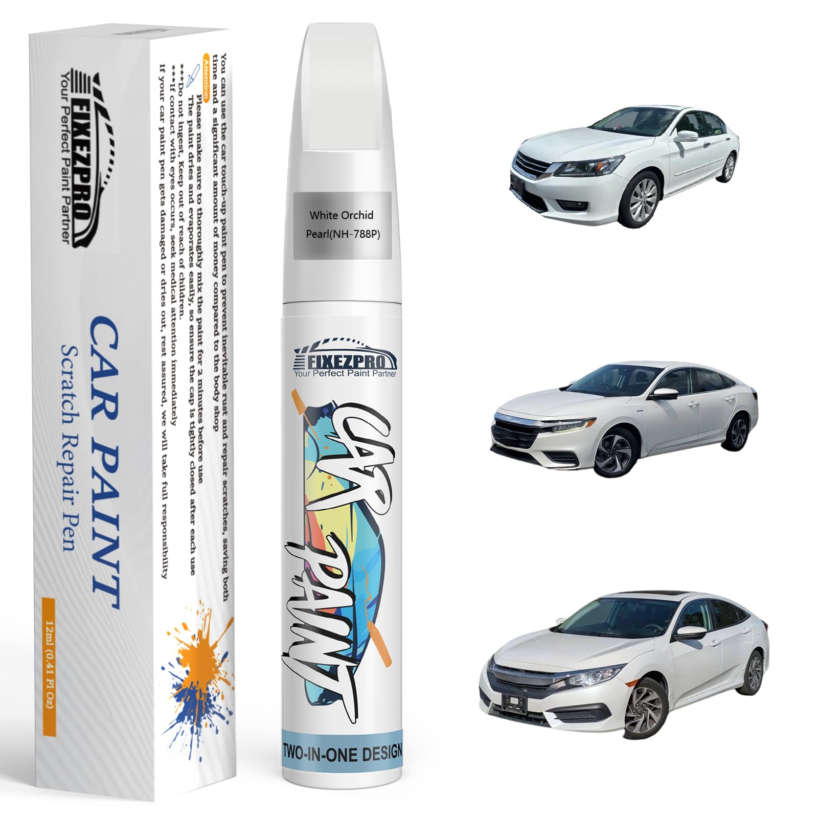 Amazon.com: FIXEZPRO NH-788P White Orchid Pearl Car Touch Up Paint