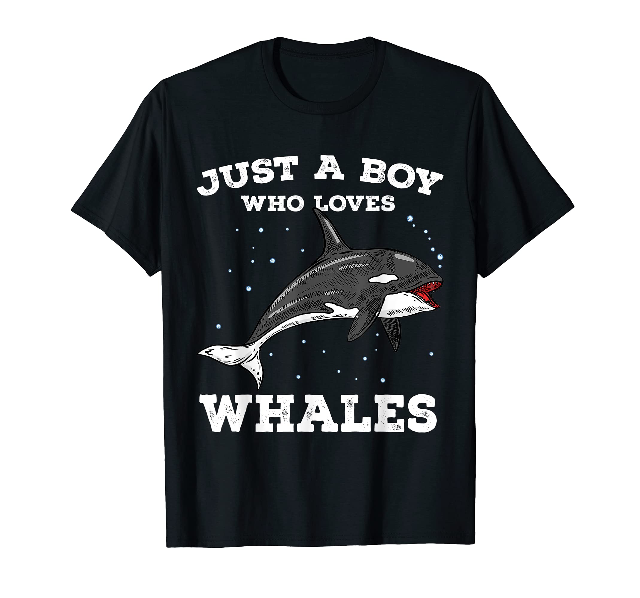 Cute Whale Beautiful Tee for Orca LoverJust A Boy Who Loves Whales Funny Whale Gift for Boys T-ShirtOEKO-TEX STANDARD 100