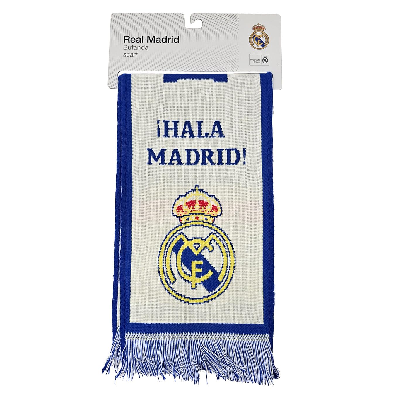Szalik Real Madryt HALA MADRID Loom nr 42 Licencja - Wymiary 140x20 cm