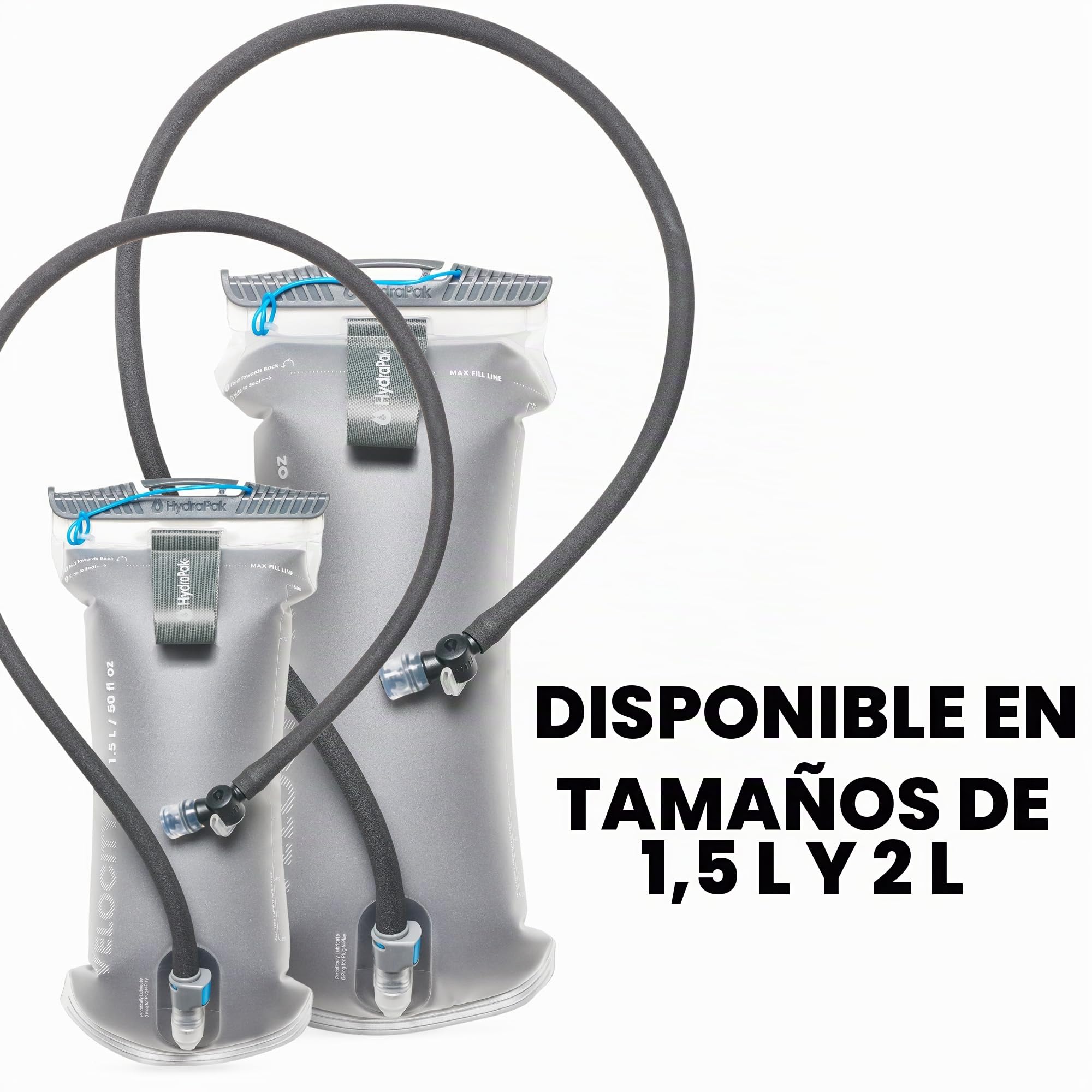 HydraPak Velocity IT (depósito de hidratación de 1,5 L o 2 L) – Bolsa de agua aislada para paquete de hidratación – Válvula de mordida autosellante, a prueba de fugas y apta para lavavajillas