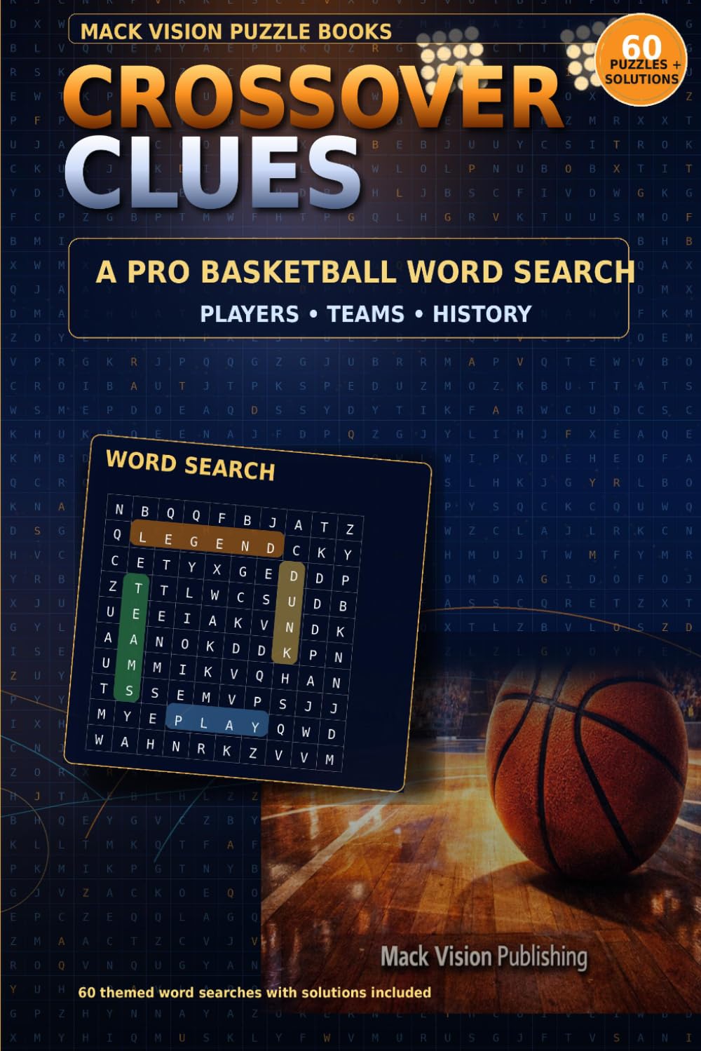 Crossover clues: A PRO BASKETBALL WORD SEARCH