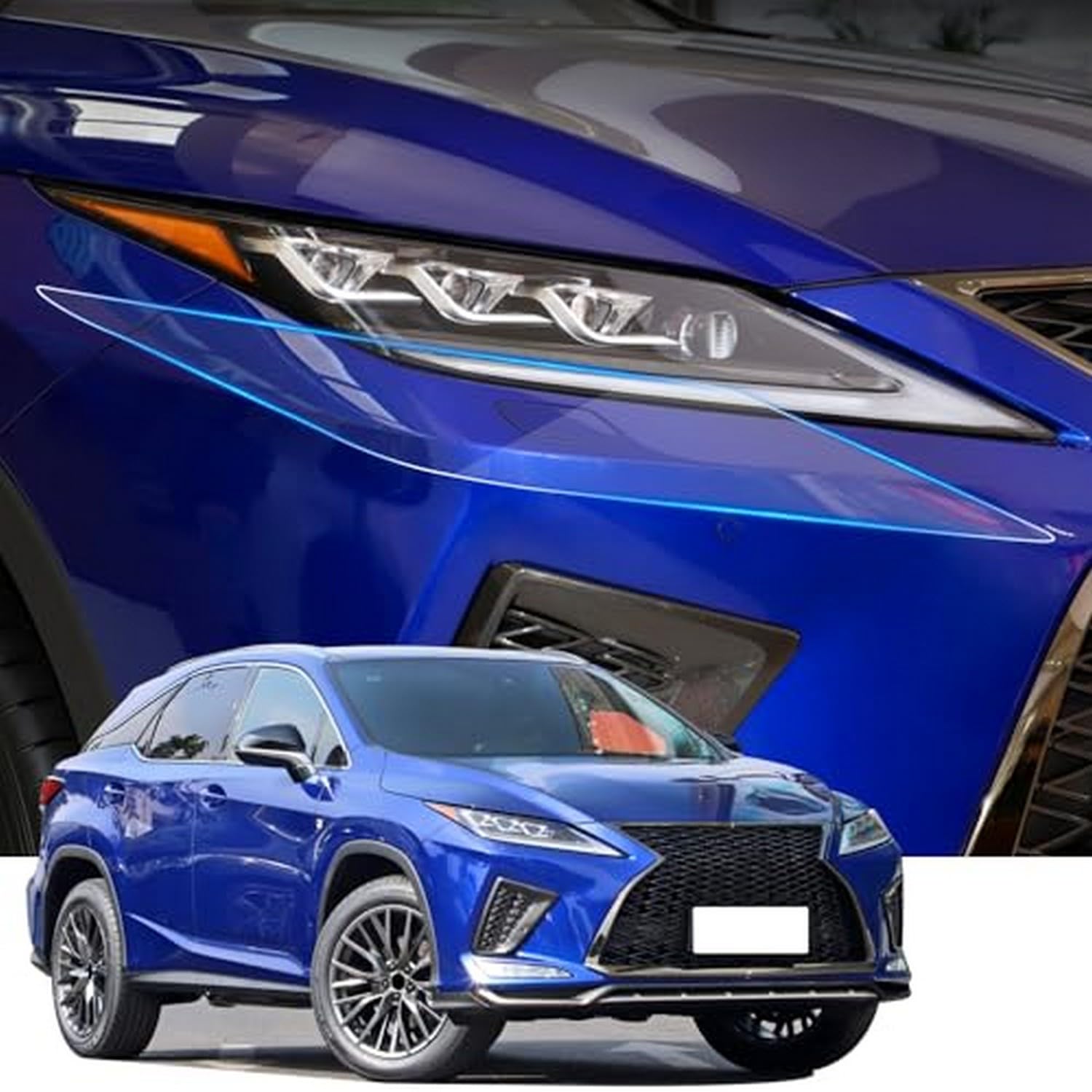 Film de protection de phare de voiture pour Lexus RX 2020-2022 vinyle lucency