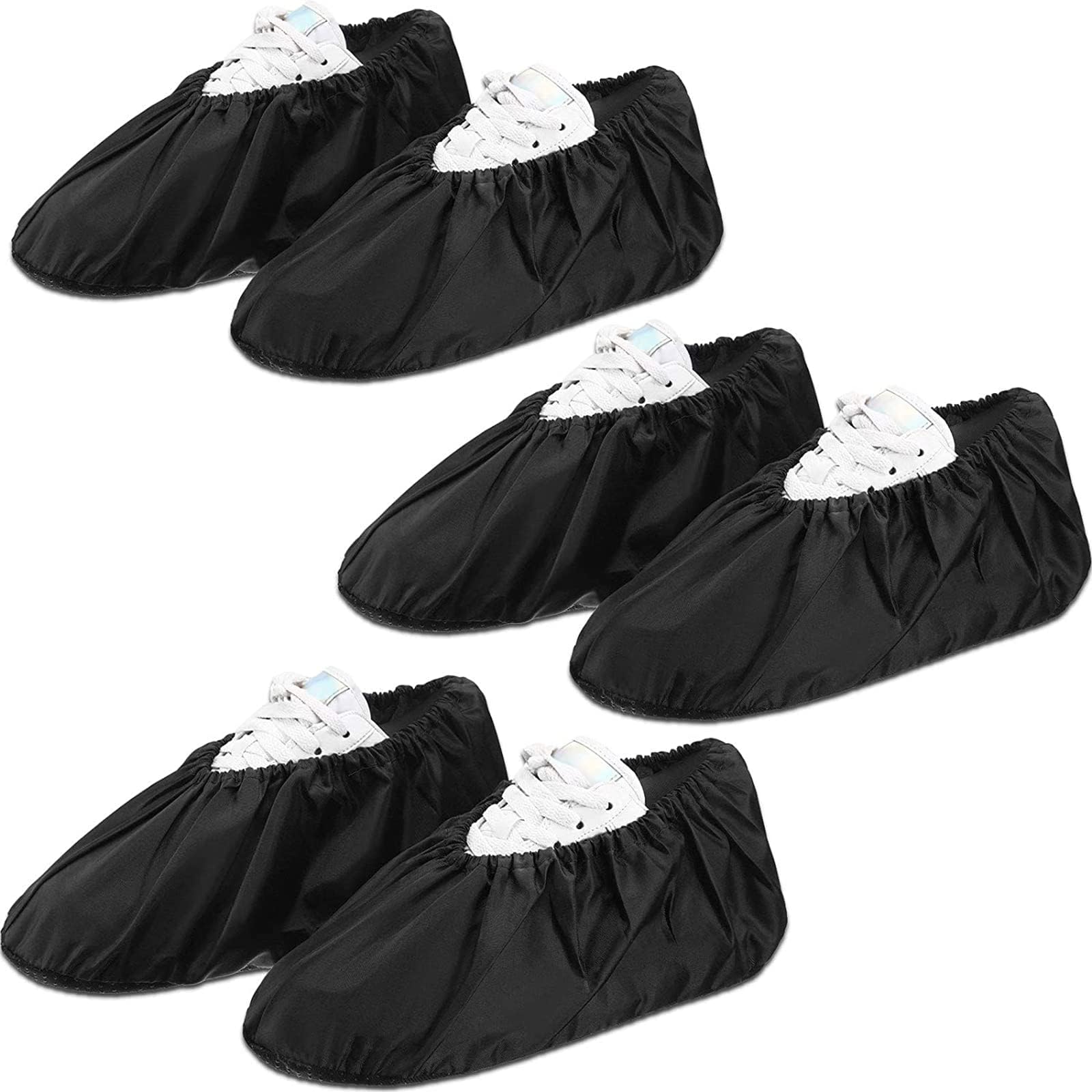 Sollbry Couvre-chaussures imperméable noir pour bottes de pluie avec réflecteur (1 paire