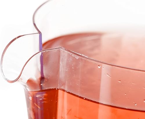 Miniatura 3 de [Paquete de 50] Jarra de bebidas de plástico transparente de 50 onzas, jarra de bebidas resistente a la rotura, ideal para restaurantes y catering a
