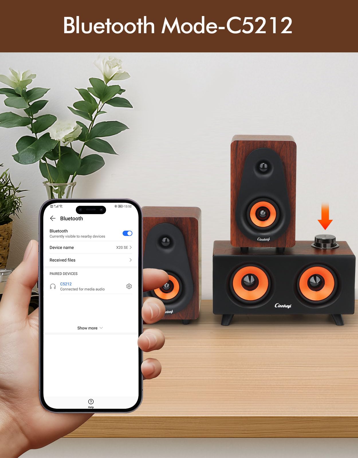 【Aggiornamento 2026】 Altoparlanti USB 2.1 per computer con subwoofer, altoparlanti per PC con ingresso 3,5 mm/USB e subwoofer, modalità PC/Line-In/Bluetooth, suono stereo ideale per desktop e