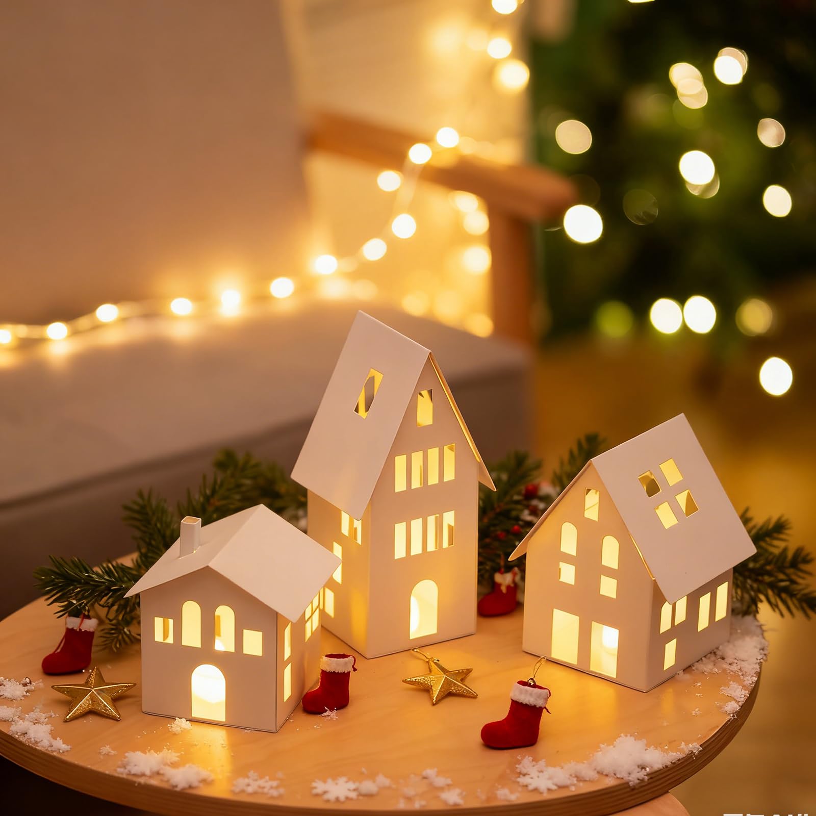 Romadedi Set di 3 Candelabri in Metallo con Candela LED Scaldavivano: Portacandela per Casa di Natale Decorazione per la Casa - 10,6/14,3/20,5 cm - per la Casa, Natale, Festa di Inaugurazione