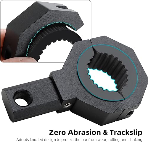 Miniatura 4 de Roykaw Soporte de montaje para luz de látigo ATV/UTV/SXS, soporte de bandera, abrazaderas de jaula enrollable para barra redonda de