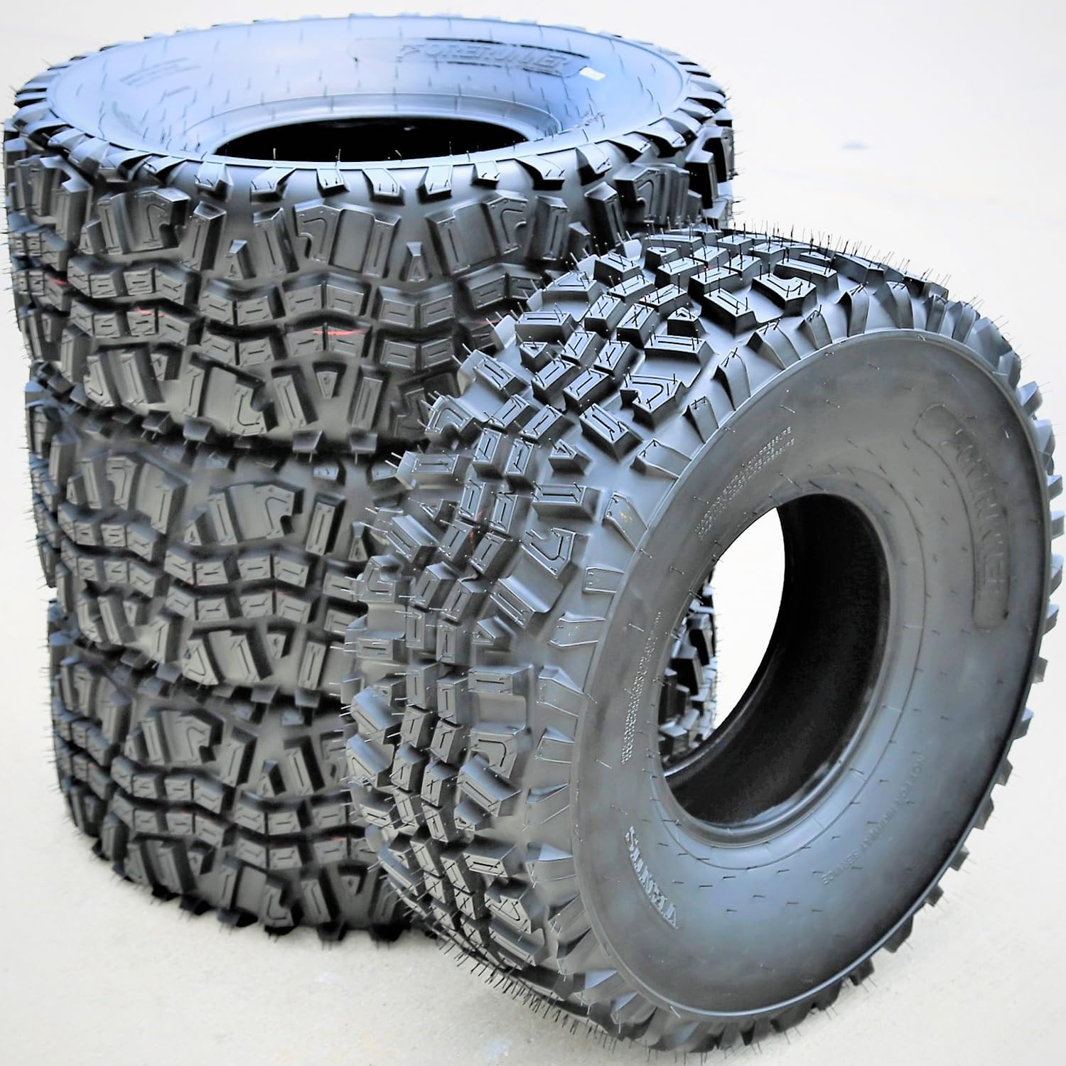 Set of 4 (FOUR) Forerunner Venus ATV UTV Mud Off-Road Tires-23x11.00-10 23x11-10 23x11x10 52F Load Range 6 Ply BSW Black Side Wall