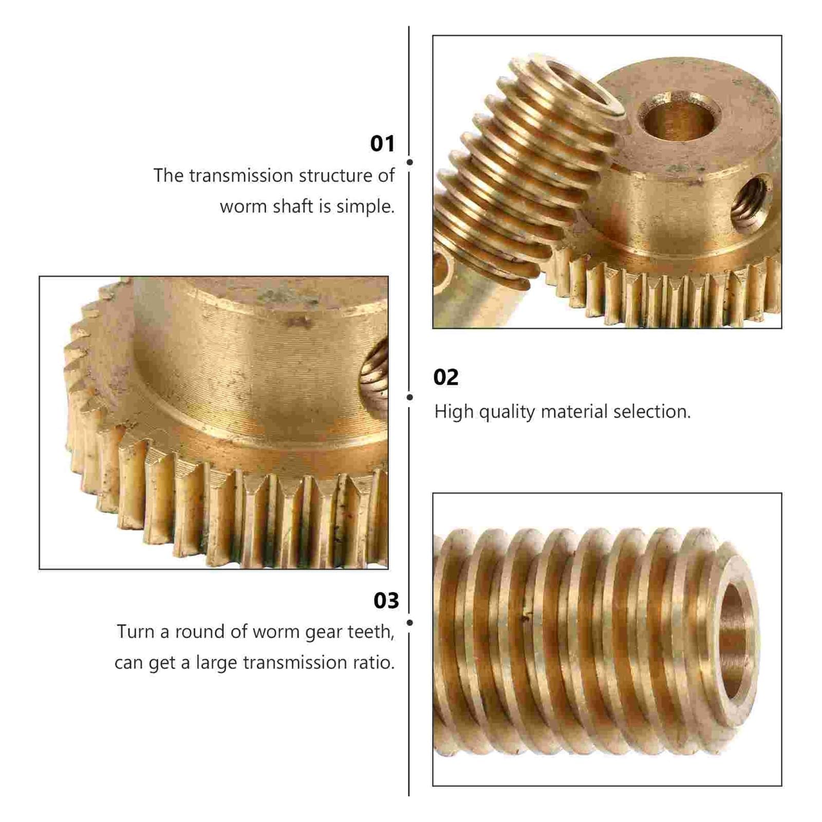 Bevel Gear Pinion Hardware Mechanical 2pcs Shaft Gears Gear Small Modulus Wheel Replacement Accessories Copper with