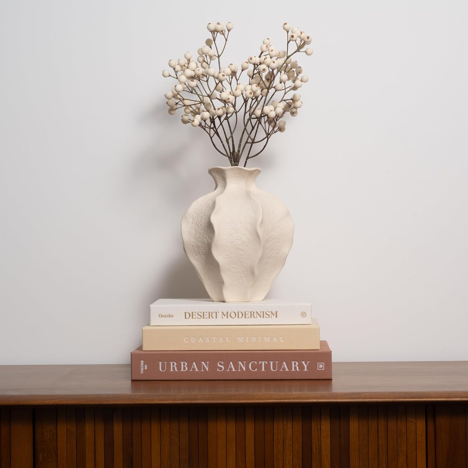 Decorative Books for Home Decor - Set of 3 Real Linen Hardcover Books with Blank Pages - Modern Farmhouse Coffee Table Decor, Shelf & Entryway Styling Accent (Neutral Tones)