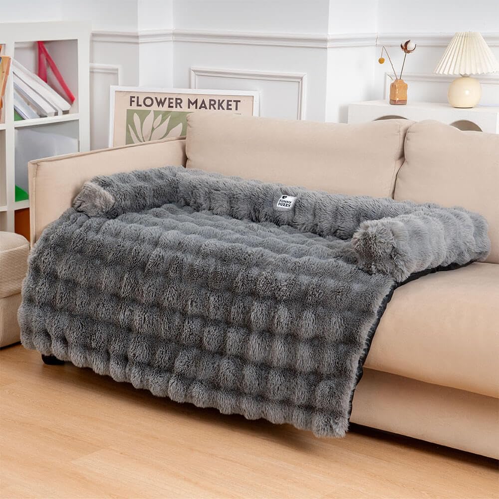 Hollypet - Sofá De Felpa Mullido Para Mascotas, Suave Y Calmante Para Gatos Y Perros Medianos Y