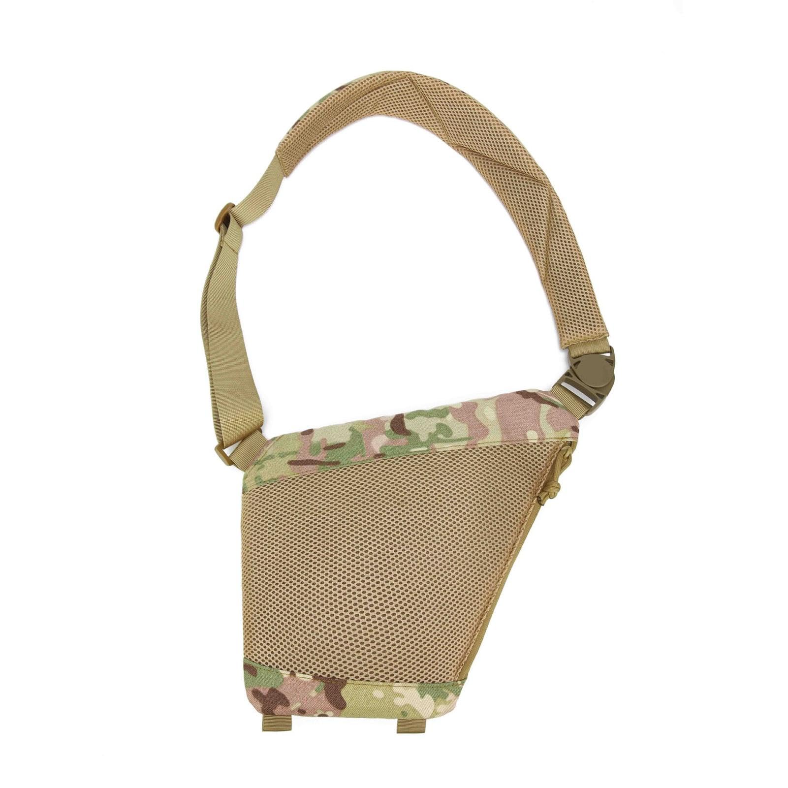 Marsupio antifurto, regolabile, multiuso, in nylon, impermeabile e resistente all'usura, mimetico, ideale per viaggi, attività all'aperto, può contenere portafoglio, telefono, chiavi