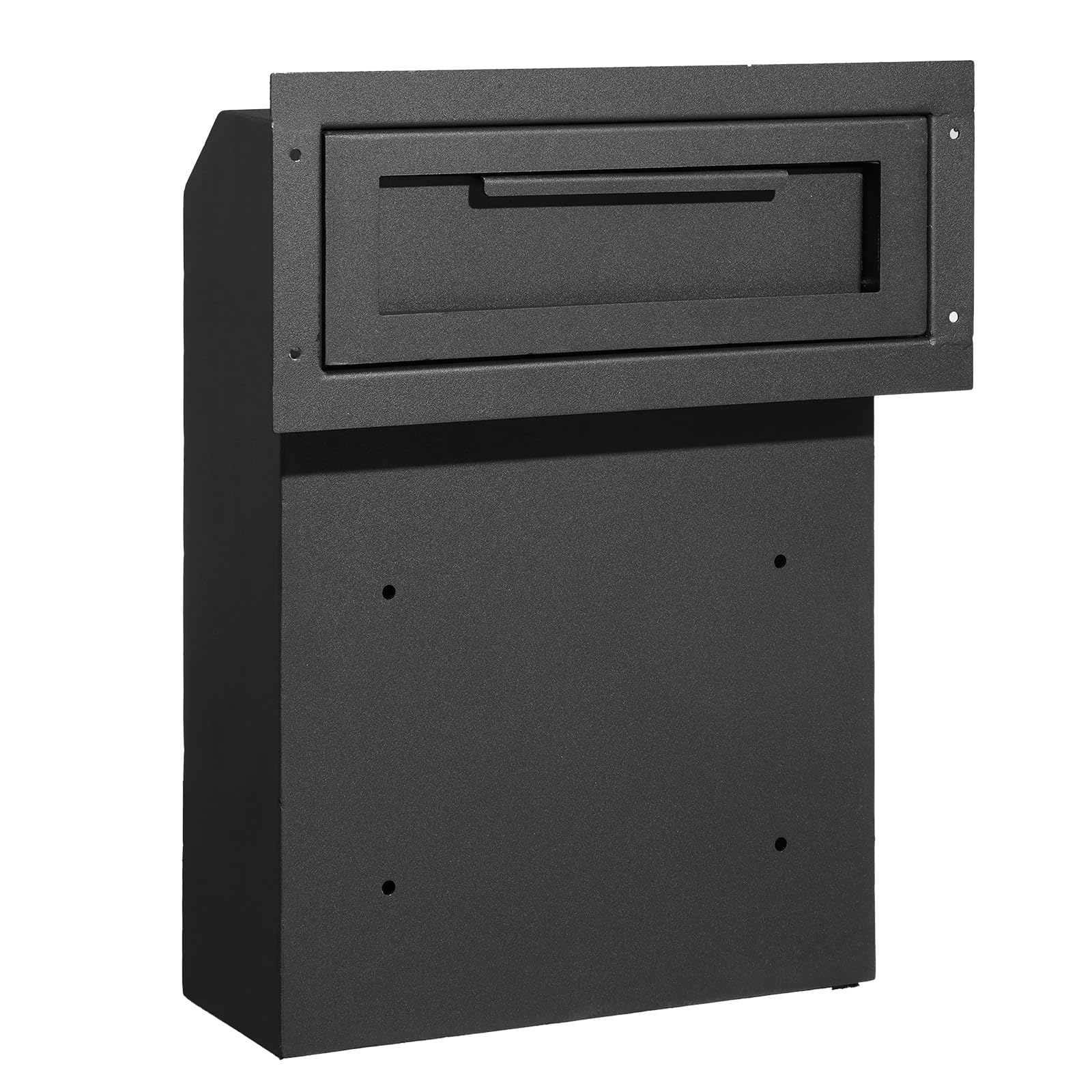 VEVOR Cassetta per la Consegna delle Chiavi, Cassetta della Posta in Acciaio Resistente Cassetta Postale con Serratura a Chiave da 45 mm 304 mm, Cassetta della Posta 304 x 150 x 405 mm, Nero