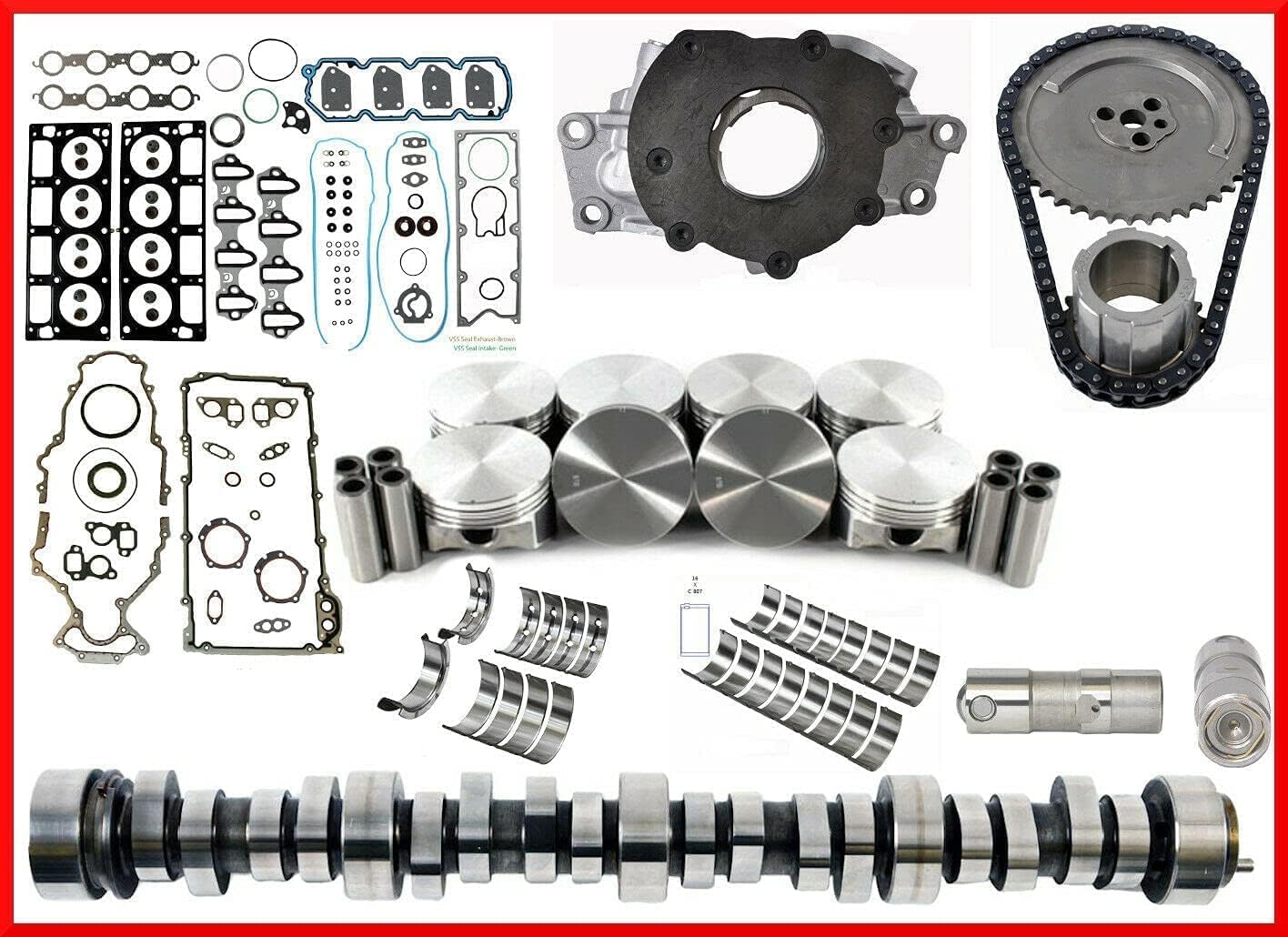 6.0L High Performance Engine Rebuild Kit E1841P Stage 3