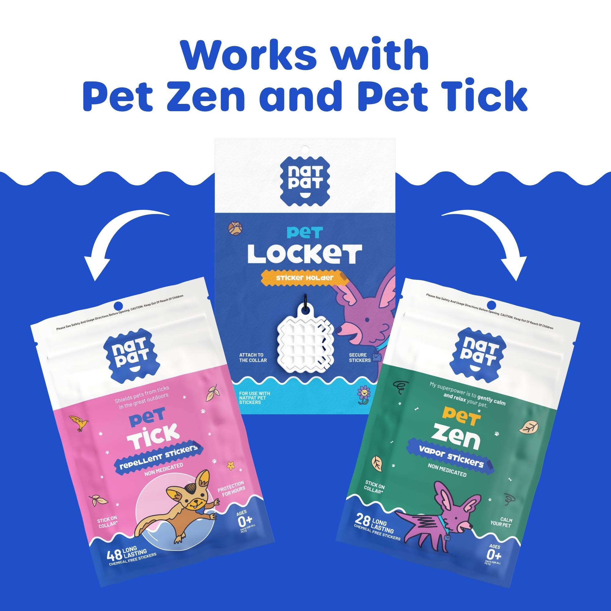 NATPAT Pet Locket - Holistic Pet Care Locket for Pet Zen Stickers & TrailPatch Tick Patches - Safe, Durable, and Non-Toxic - Image 2