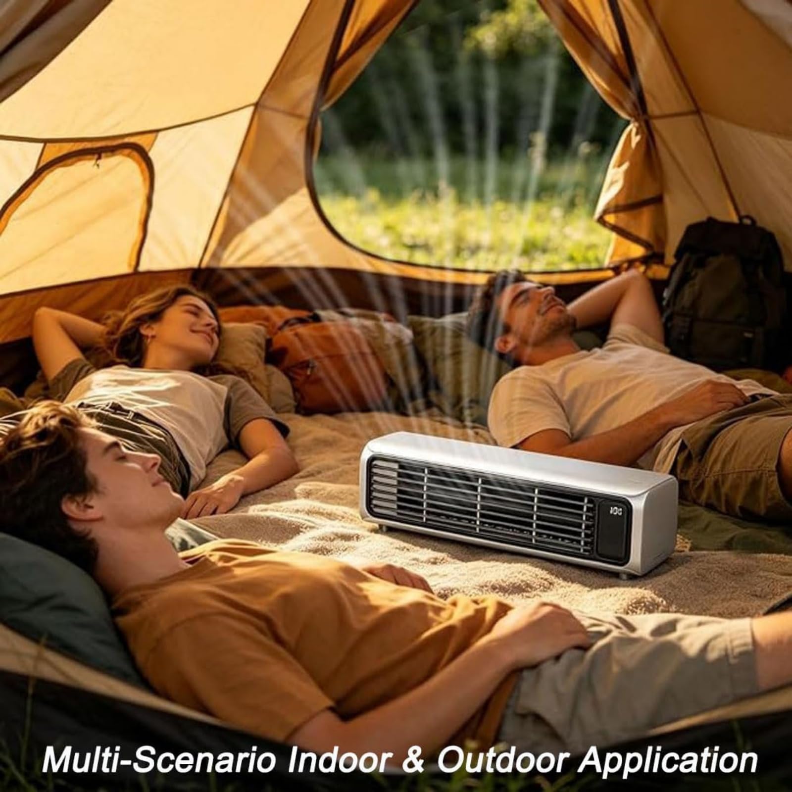 AirZuma Klimaanlage Original,mit der CoolCore Technologie,Mobiler Verdunstungsluftkühler,Blattloser Leiser Ventilator,Energiesparend,3 Kühlstufen für Zuhause,Büro und Unterwegs