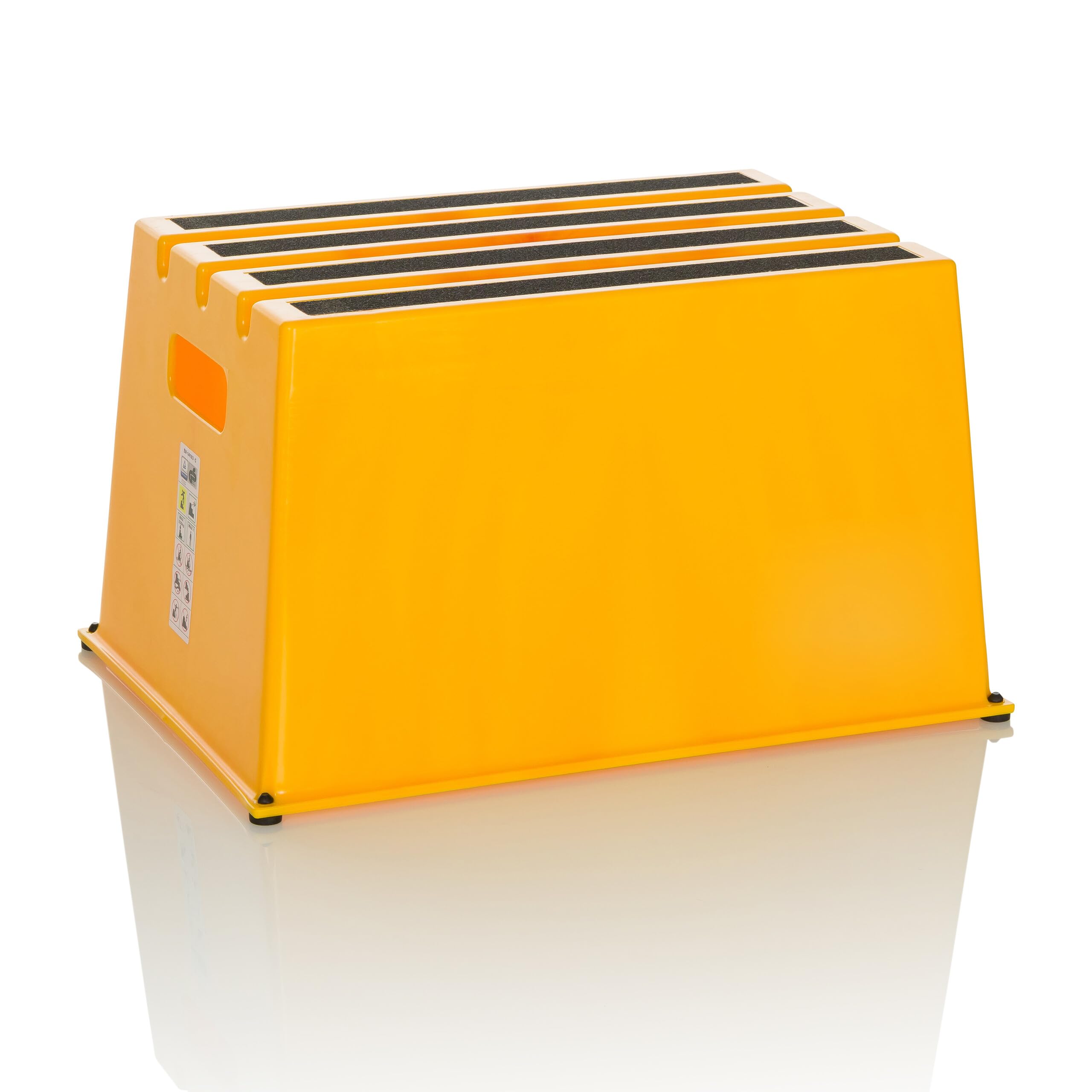 hjh OFFICE Taburete TIO-E1 Antideslizante para Uso doméstico y Comercial, Dimensiones (A x A x P): 31 x 52,5 x 37,5 cm, 830118, Amarillo