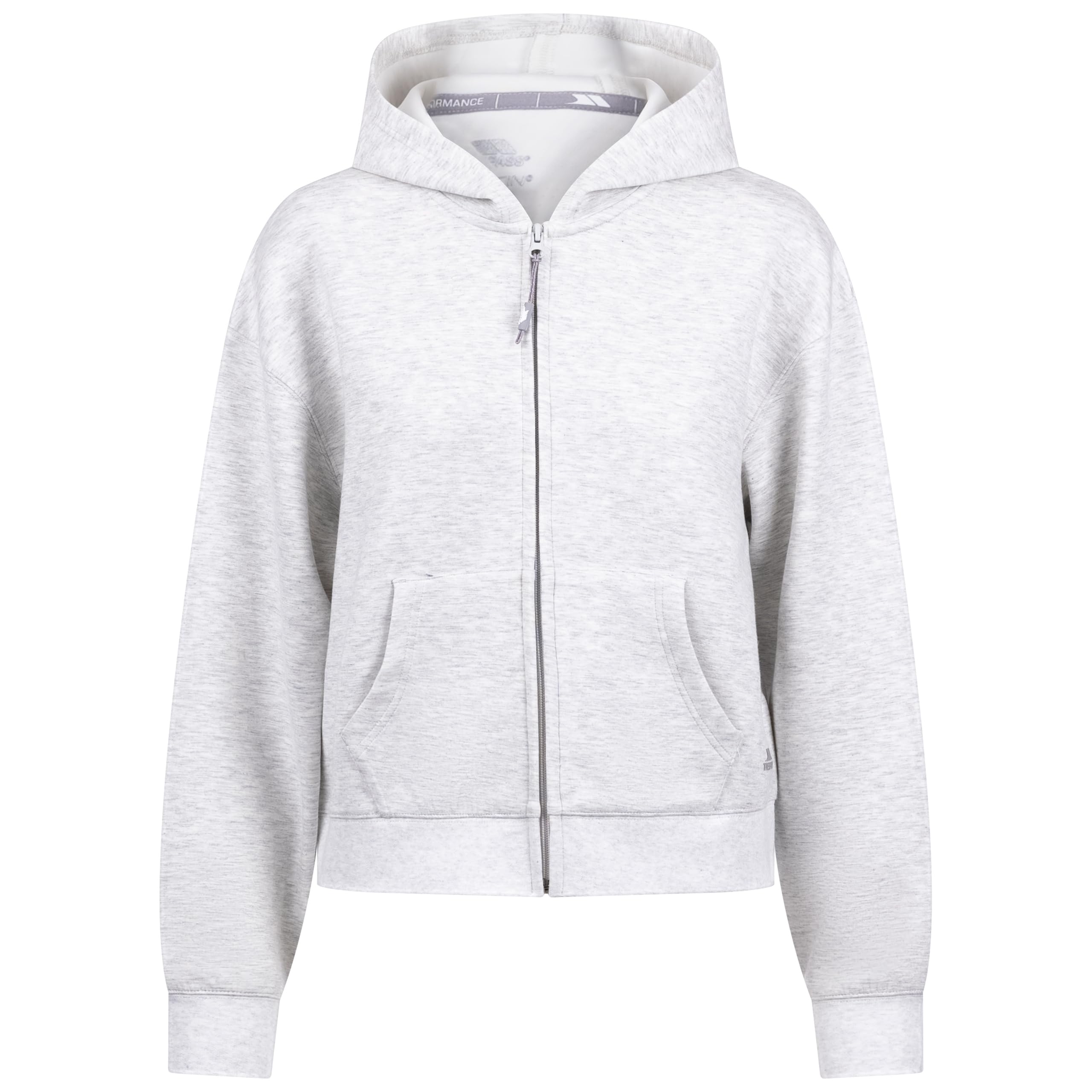 Trespass Women's Grey Full Zip Active Hoodie Sileas