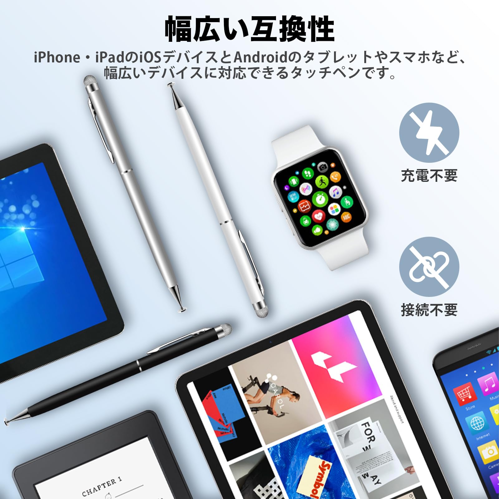 Amazon | アビドパッド タブレット タッチペン 2in1 スタイラスペン