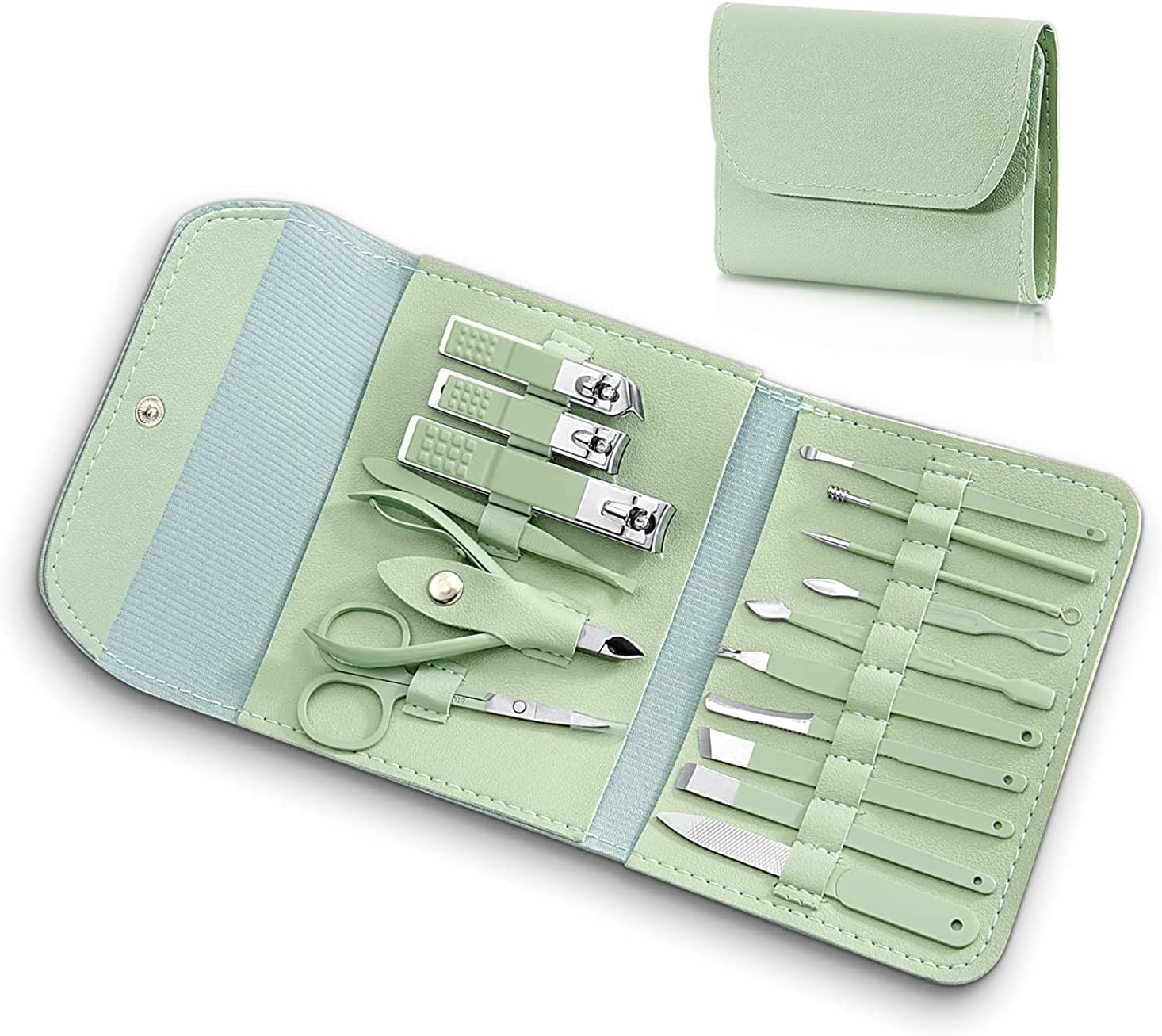 FLAFARY Manicure Set, Christmas Gift Pedicure Kit 16 In 1 Manicure Kit, Professional Nail Kit For Pedicure  Manicure, Pedicure Tools With Toenail Clippers And Fingernail Clippers