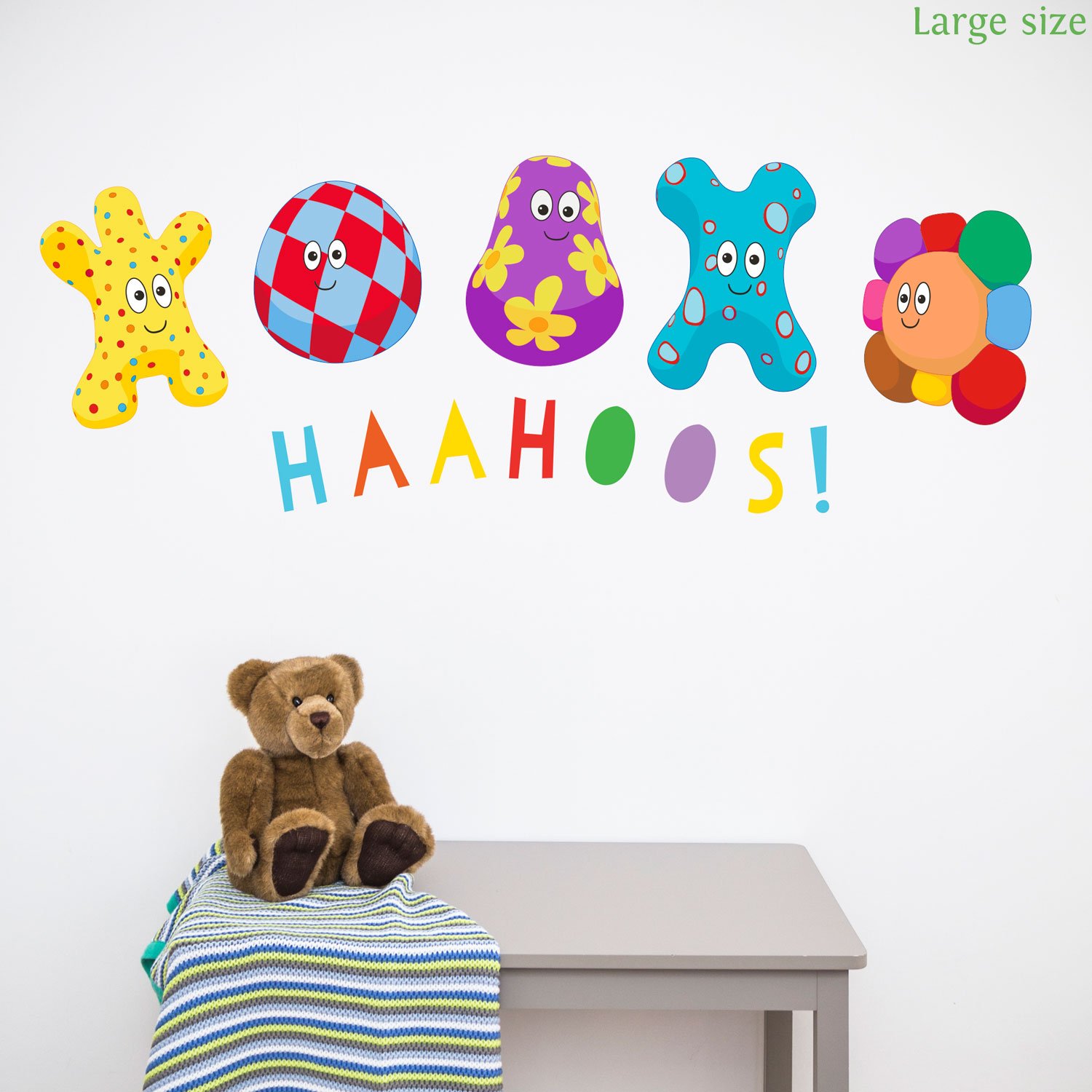 Stickerscape Blue Haahoos Wall Sticker (Large Size) | Official In The Night Garden Wall Sticker
