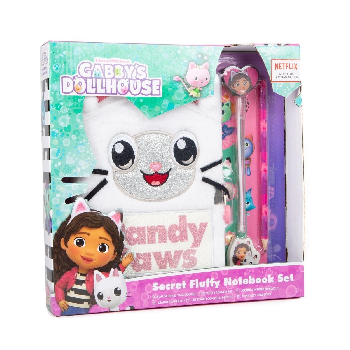 Gabbys Dollhouse Secret Fluffy Notebook Set : Amazon.co.za: Toys