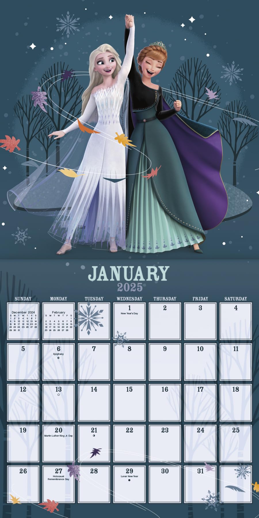 ファンタジースプリングス　非売品　カレンダー　ディズニー　2025 アナ雪 Amazon.co.jp: ディズニー アナと雪の女王 カレンダー 2025年