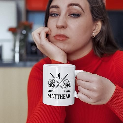 Miniatura 3 de Taza de hockey, taza de hockey personalizada, taza deportiva personalizada con nombre, taza de café de hockey, regalo para los amantes del hockey,