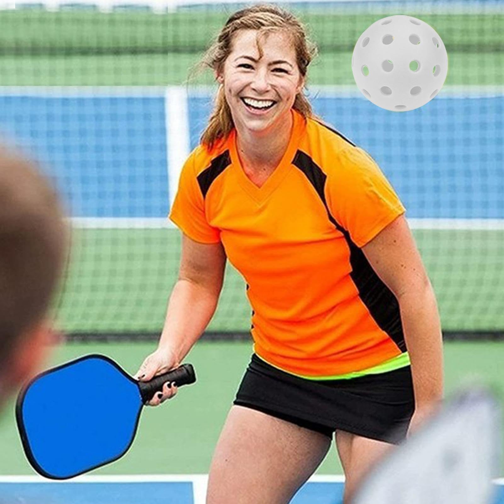 Pelotas De Pickleball Exterior – TPE Con 40 Agujeros, Diámetro 7.4 Cm, 25g, Alta Elasticidad Y Durabilidad Para Competición