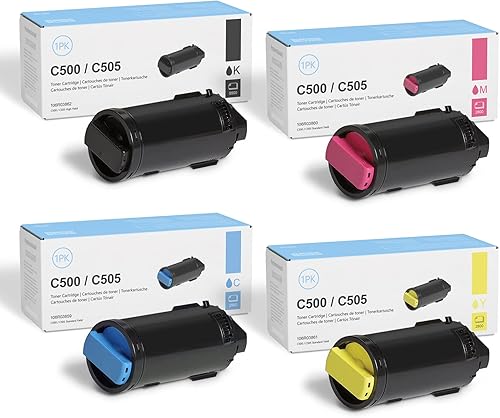 VersaLink C500C505 - Paquete de tóner de capacidad estándar Utye C500 C500 de repuesto para impresora Xerox C500 C505 C500N C500DN C505N C505DN