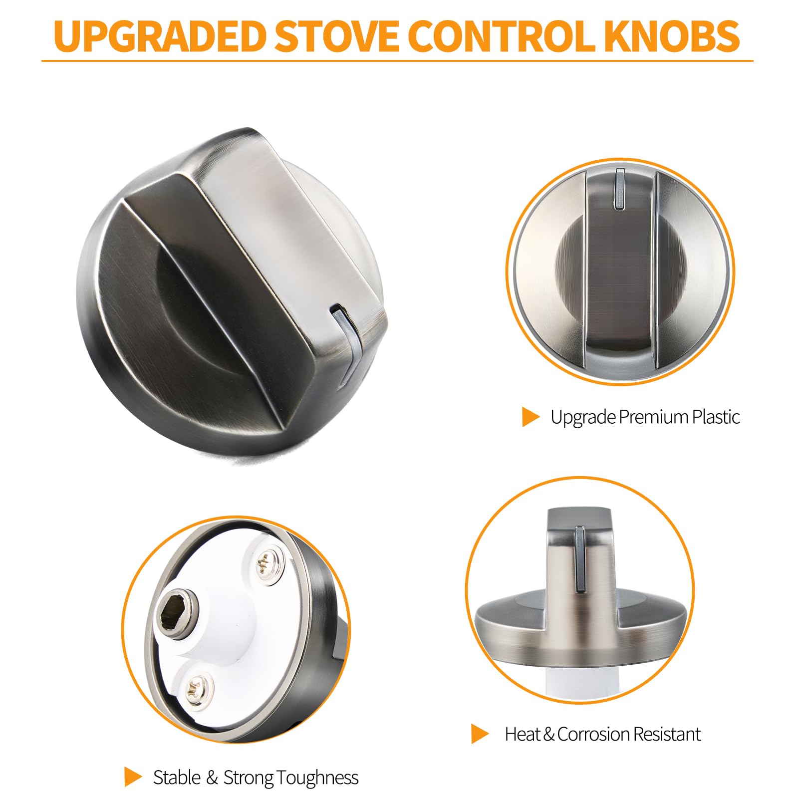 Amazon.com: atgestore DG94-01480A Stove Knobs Replacement for