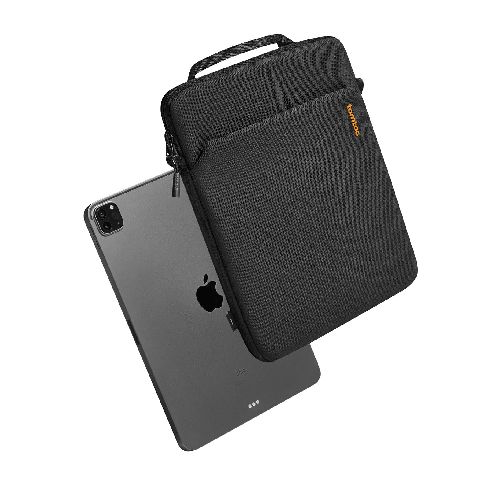tomtoc Slim Funda para 13 Pulgadas iPad Pro M4 2024 & iPad Air M3/M2 2025-2024, 12,9" iPad Pro 6/5/4 M2&M1, Bolsa bandolera Ligera con compartimento para accesorios, Tejido Ecológico