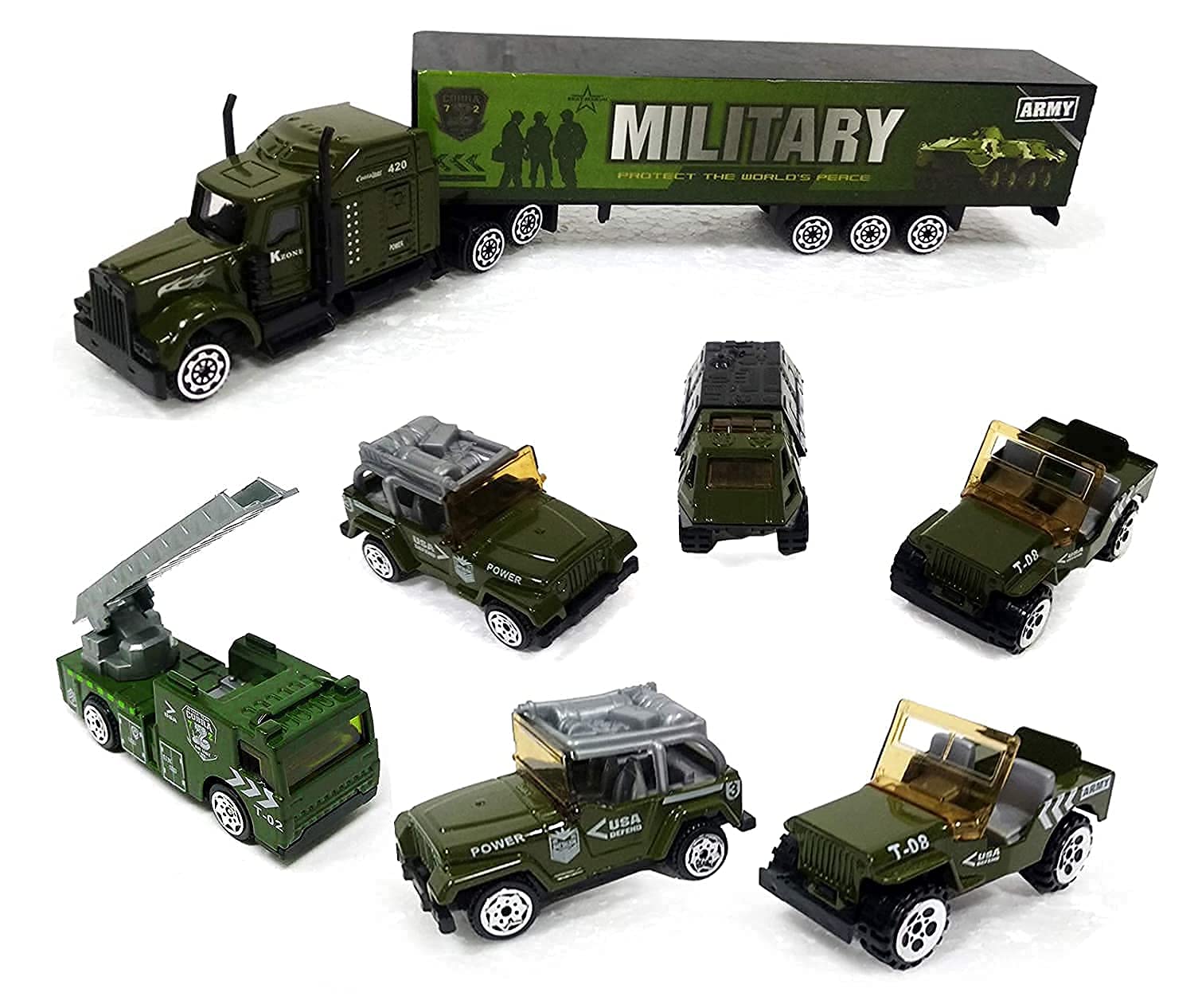 Bestonl Military Vehicle Set Vehicle Toy Truck Strong Durable Material for 3, 4, 5,6,7, 8+ Years Old Boys & Girls Best Gift for Kids(Military Vehicle Set) (B0CWYWBMSW) Amazon Price History, Amazon Price Tracker