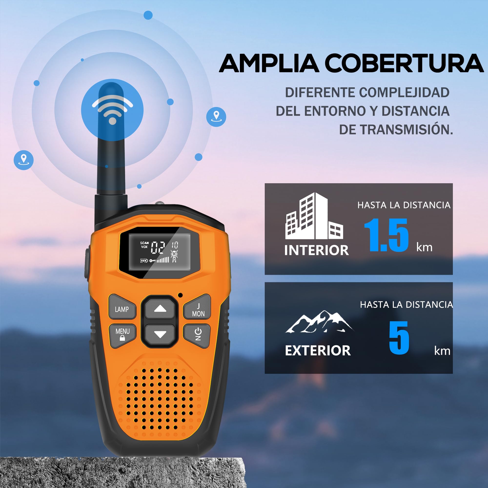 Walkie-Talkie Bambini Ricaricabili,NXGKET Radioline Woki Toki 16 Canali,Caricabatterie USB di tipo C,Con Torcia per Giochi all'aperto Campeggio Escursionismo,Regali per 3-12 Ragazze o Ragazzi