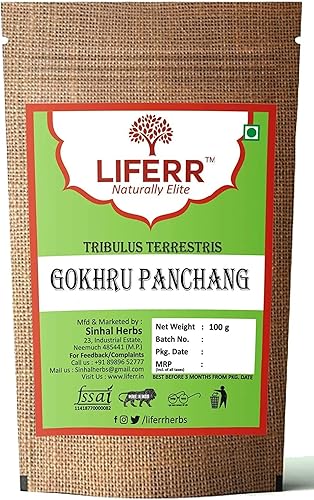 PUB LIFERR Gokhru Panchang orgánico seco planta entera Gokhru seca 705oz