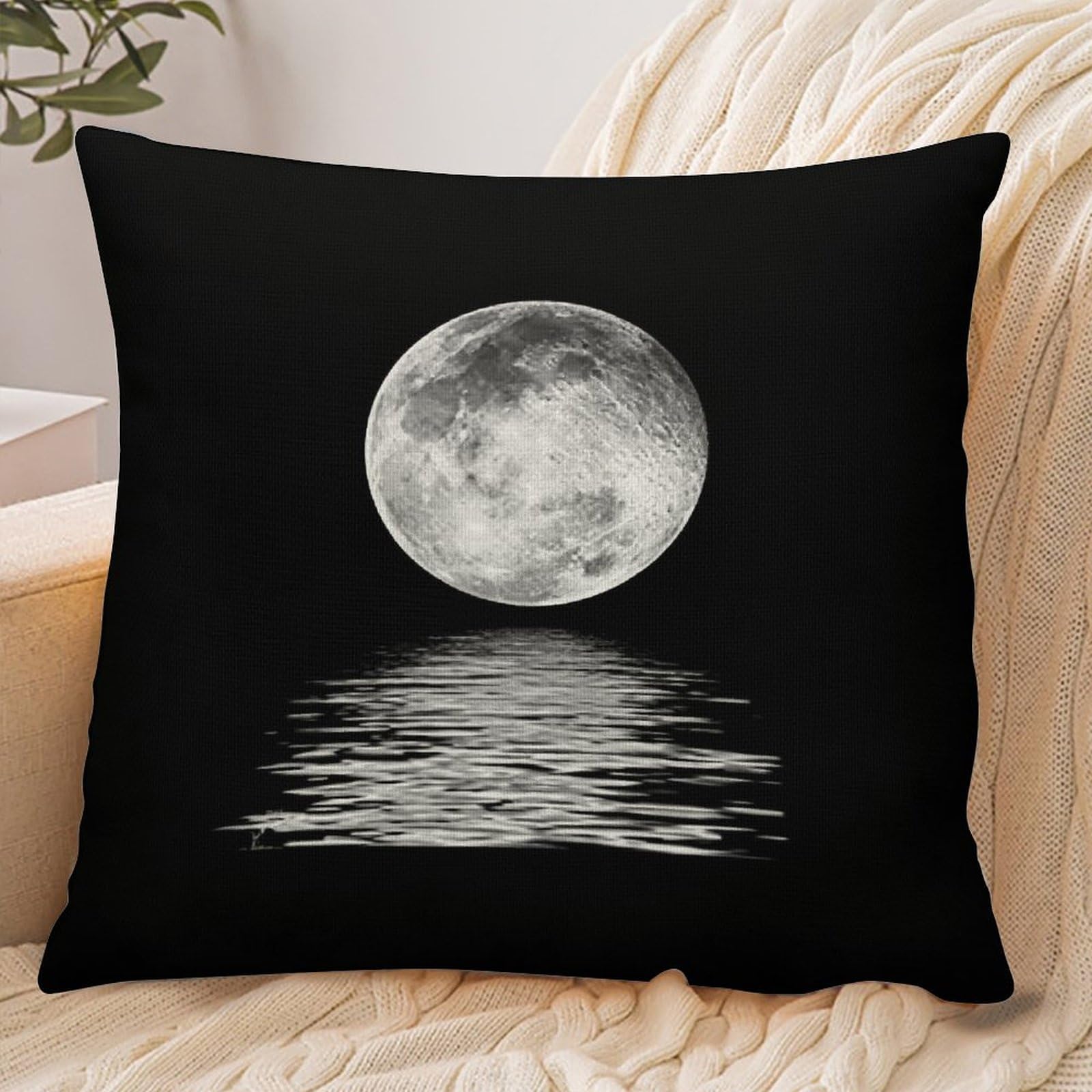 Fekiloot Style Full Moon Pillowcase Pillow Sham Pillow Case