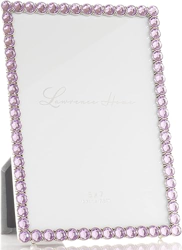 Miniatura 9 de Marco doble brillante de metal plateado 4x4, brillo transparente