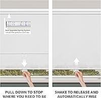 Vista 4 de Boolegon Persianas enrollables opacas para ventanas, persianas enrollables para ventanas de interior, persianas enrollables de tela de lino
