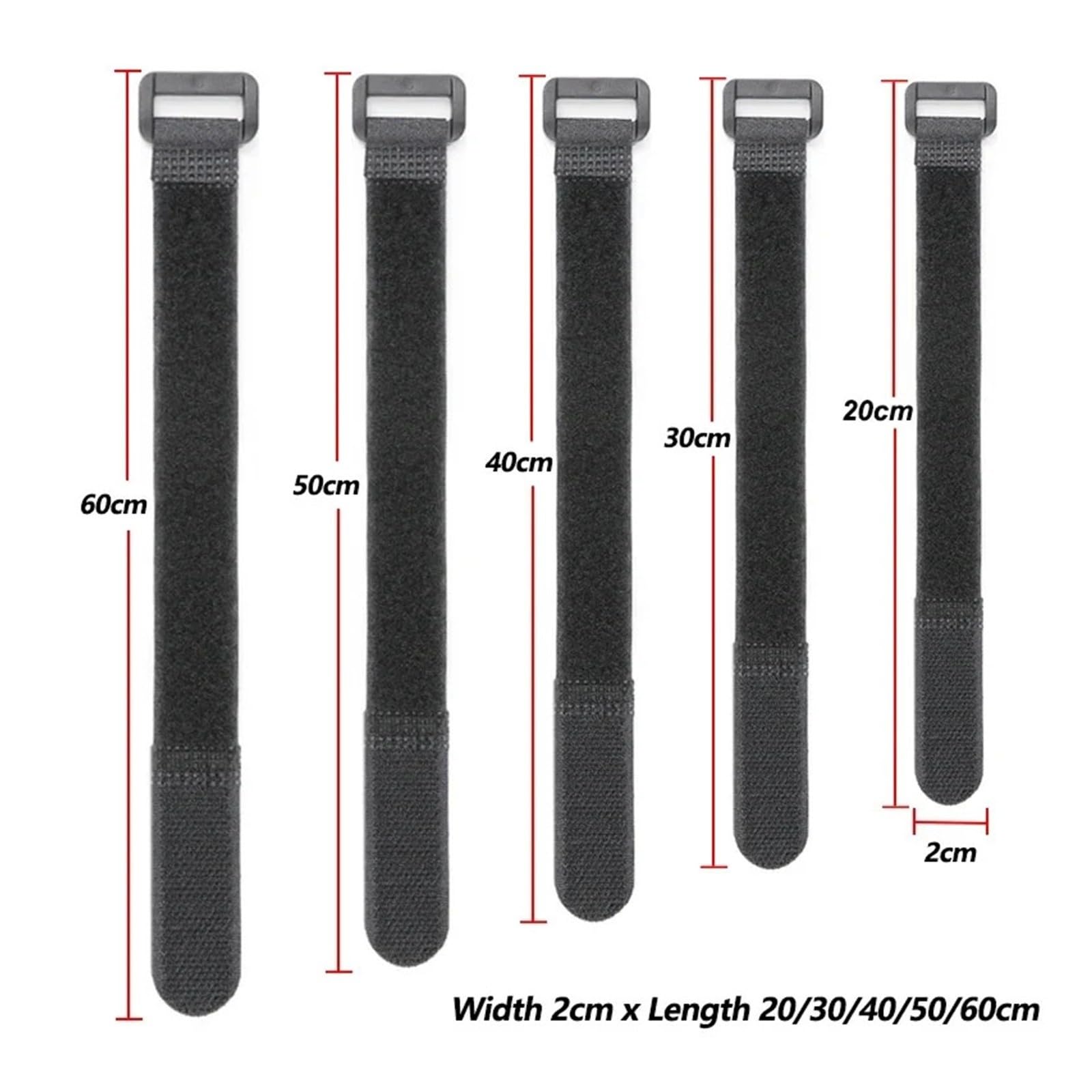 Wiederverwendbare, verstellbare Nylon-Kabelbinder mit Klettverschluss