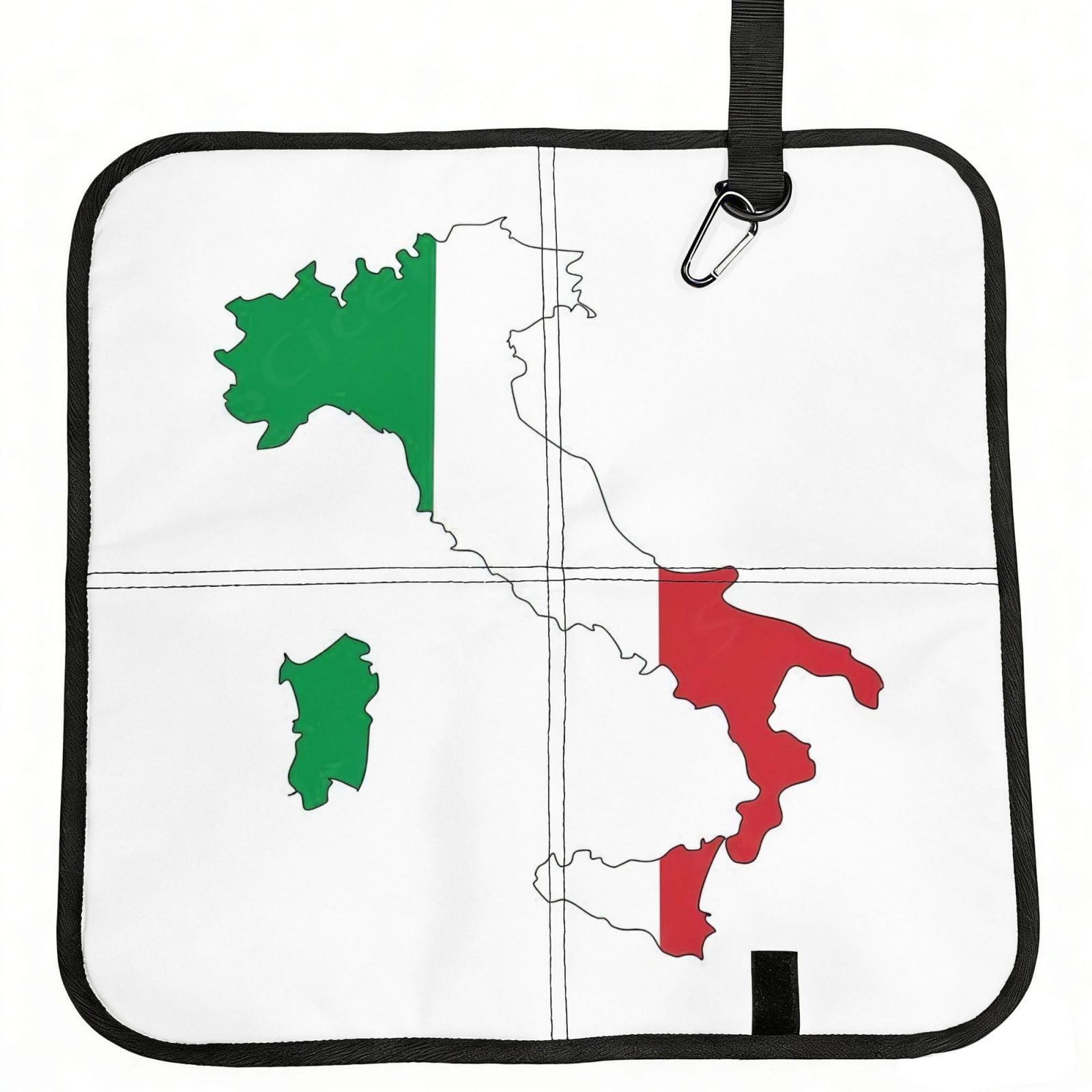 bghdfa Italian Flag Map Print Outdoor Sitting Mat Waterproof Oxford Cloth Seat Cushion Folding Foam Camping Seat For Picnic