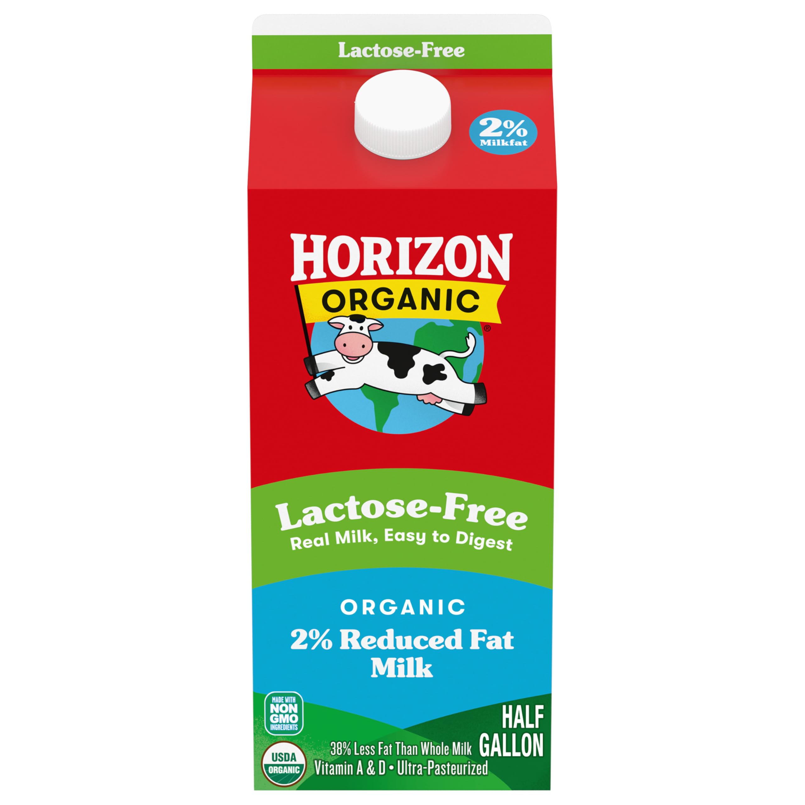 Amazon.com: Horizon Organic Lactose Free 2% Reduced Fat Milk, 64