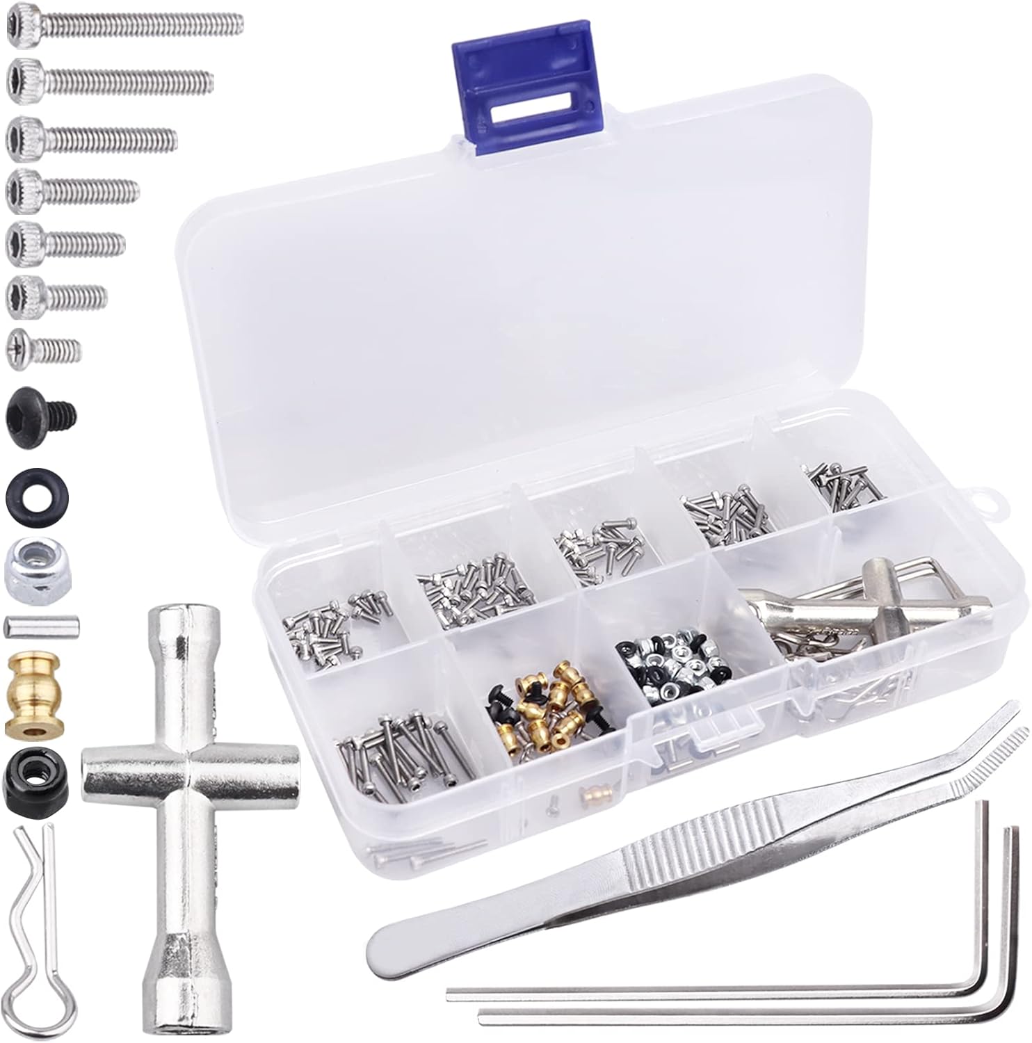 Hobbypark 280pcs SCX24 Screw Kit Screws Assortment Set