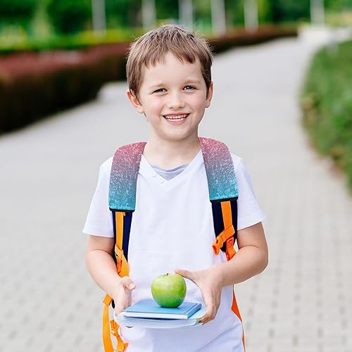 Miniatura 7 de Fundas para cinturón de seguridad de automóvil con degradado rojo y azul, protector de hombro para cinturón de seguridad, lavable, paquete de 2