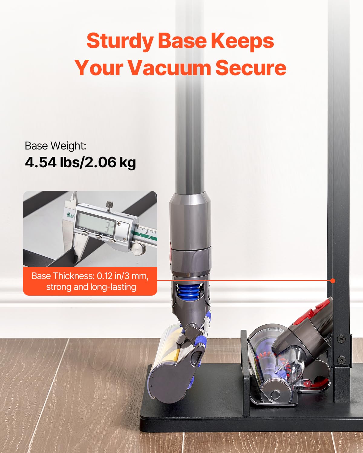 VEVOR Supporto per Aspirapolvere, Compatibile con Dyson V6 V7 V8 V10 V11 V15, Supporto per Aspirapolvere Stabile con Ruote per Aspirapolvere Verticali Senza Fili Dyson DC30 DC31 DC34 DC35 e Accessori