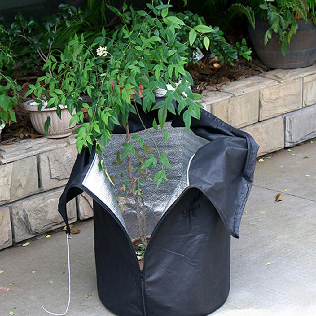 Protección de Invierno para Plantas Que prosperan en climas fríos PP, Protector para Maceta de jardín al Aire Libre, Cubierta para Maceta para Flores para Invierno